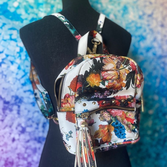bebe Handbags - Floral Bebe Backpack